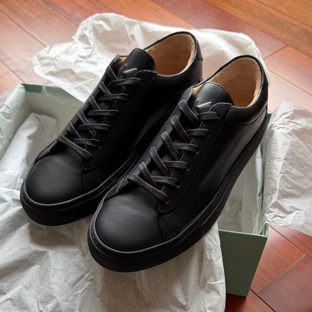 KOIO Black Leather Sneakers
